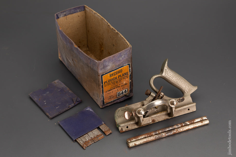 RECORD No. 044 Plough/Plow Plane 100% COMPLETE in Partial Box - 101935