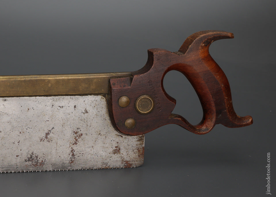 Very Rare DISSTON Brass Back Tenon Saw - 101938