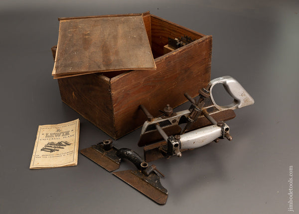 LEWIN Plow Plane Complete with All 18 Cutters in Original Box - 101956