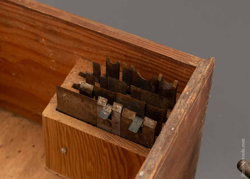 LEWIN Plow Plane Complete with All 18 Cutters in Original Box - 101956