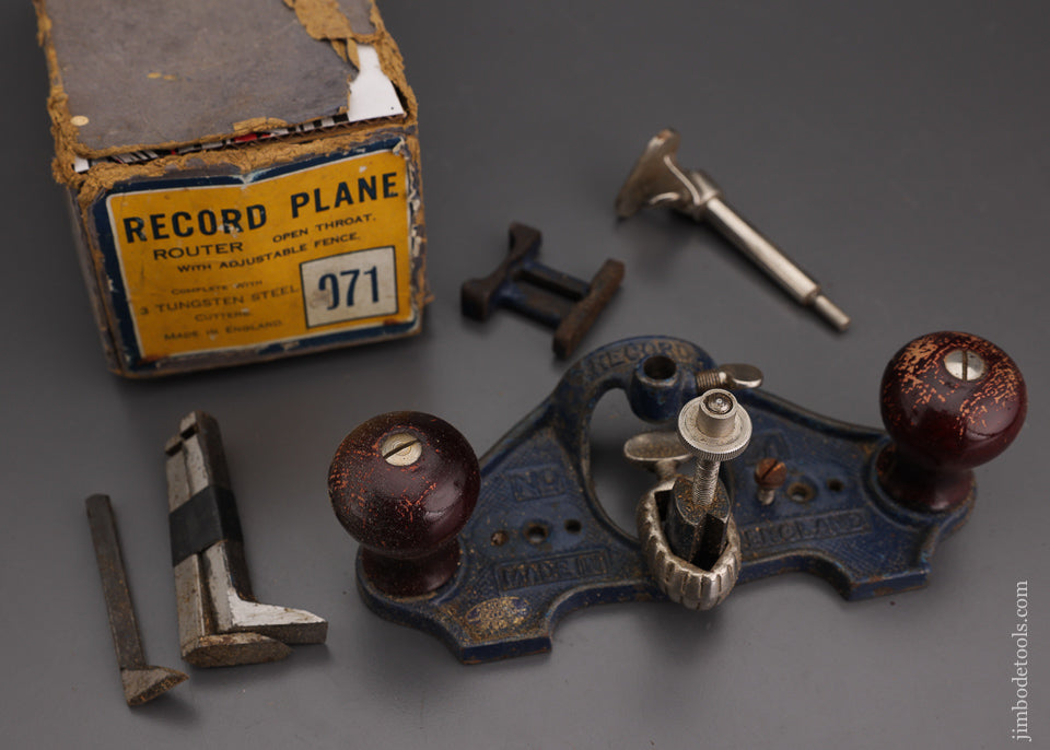 RECORD No. 071 Router Plane 100% Complete in Original Box - 101962