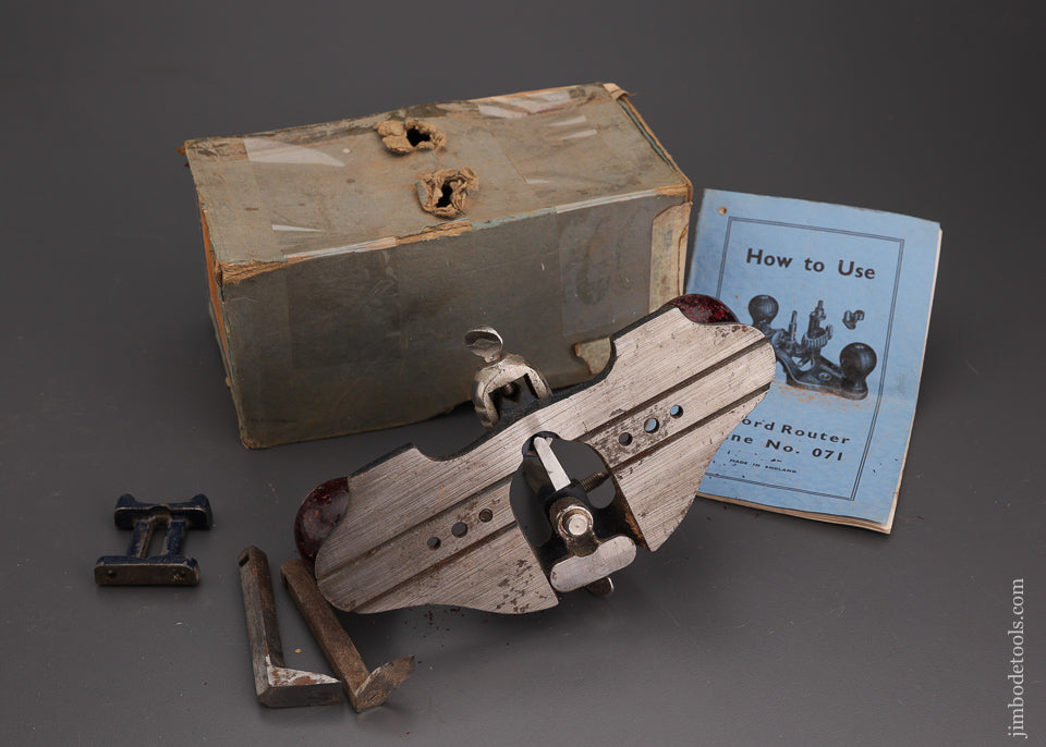 RECORD No. 071 Router Plane 100% Complete in Original Box - 101964