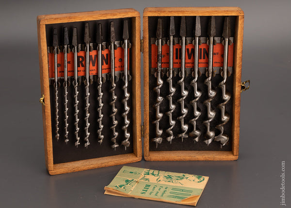 Extra Fine Complete Set of IRWIN Auger Bits in Original Box101977