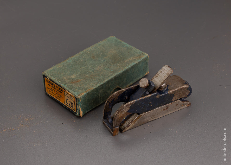 RECORD 075 Bull Nose Rabbet Plane in Original Box - 101993