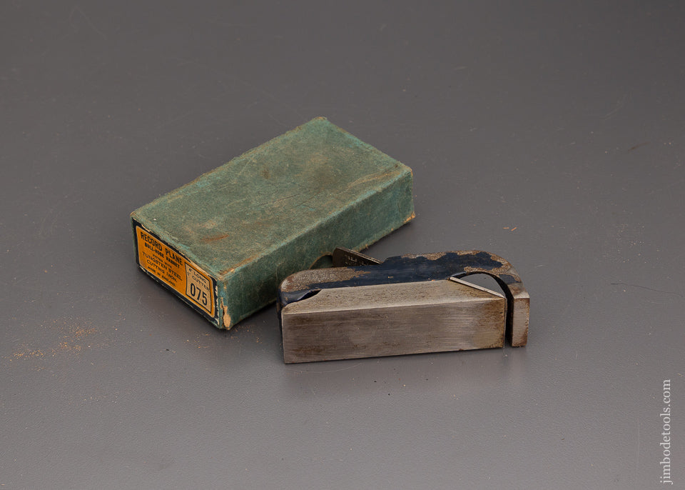 RECORD 075 Bull Nose Rabbet Plane in Original Box 101993 Jim Bode Tools