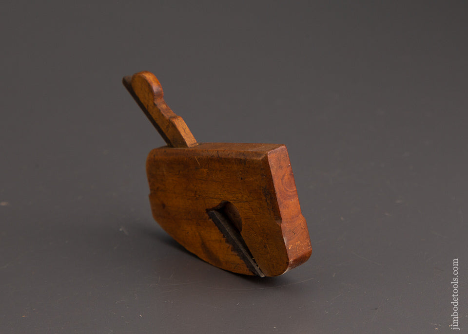 3 x 7/16 Inch Boxwood Compassed Rabbet Plane - 102019