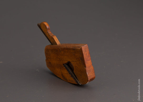 3 x 7/16 Inch Boxwood Compassed Rabbet Plane - 102019