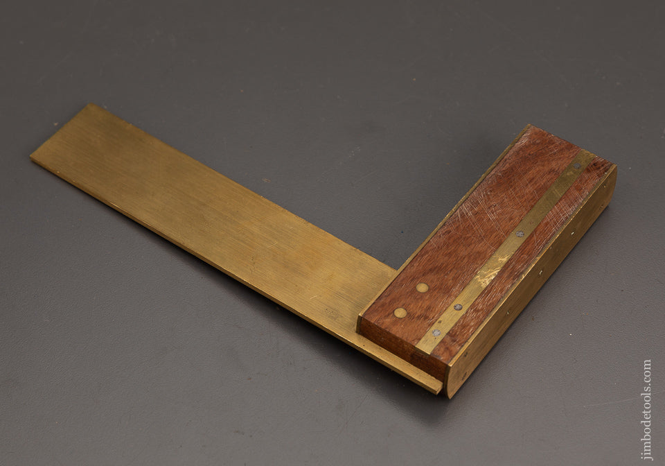 BRIDGE CITY TOOL WORKS TS-2 Rosewood & Brass Square 8 Inch - 102039