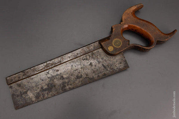Early & Fine DISSTON (Pre-Son) Dovetail Saw with Eagle Medallion - 102054