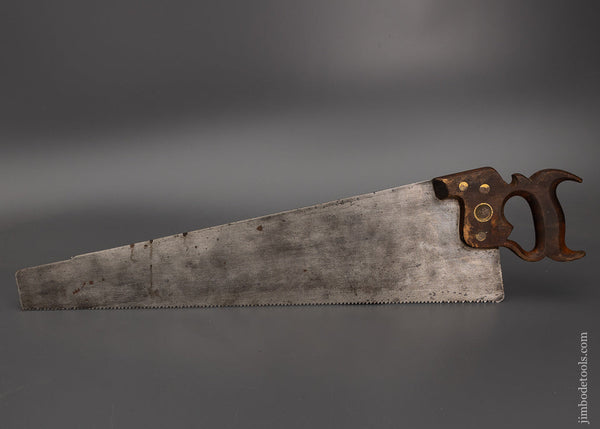 Early DISSTON Pre-Son EAGLE Logo No. 7 Rip Hand Saw - 102061