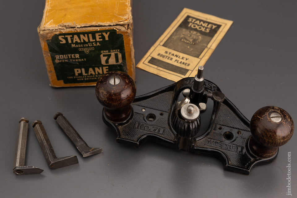 STANLEY No. 71 Router Plane in Box - 102069