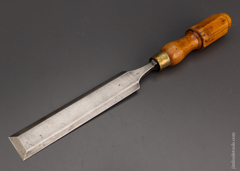 Long, Thin 1 1/2 x 15 Inch Paring Chisel with Boxwood Handle - 102071