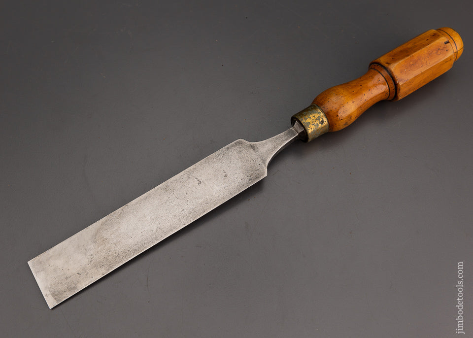 Long, Thin 1 1/2 x 15 Inch Paring Chisel with Boxwood Handle - 102071
