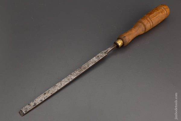 Long, Thin 1/2 x 14 1/4 Inch Paring Chisel with Beech Handle MATHIESON - 102088
