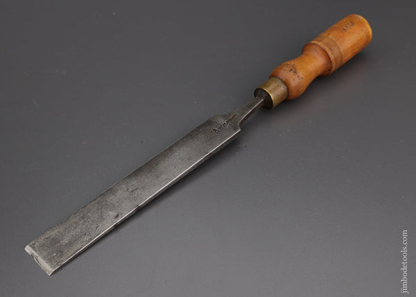 Long, Thin 1 1/4 x 14 1/4 Inch Paring Chisel with Boxwood Handle HOWARTH - 102089