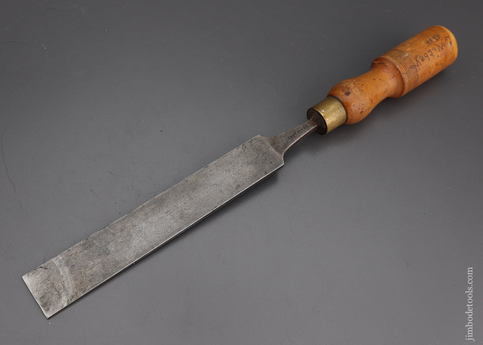 Long, Thin 1 1/4 x 14 1/4 Inch Paring Chisel with Boxwood Handle HOWARTH - 102089