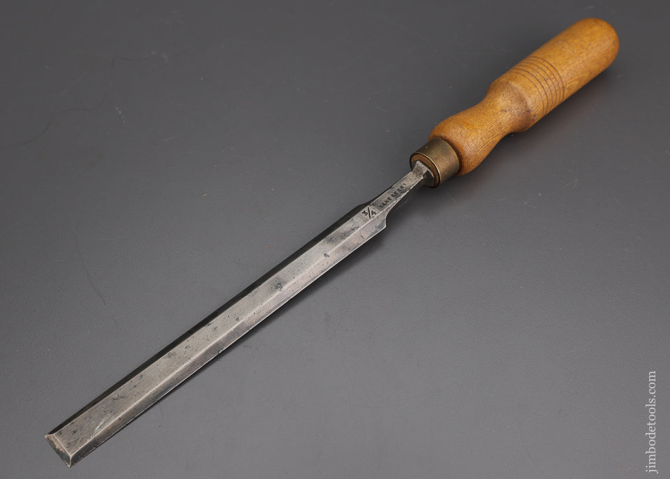 Long, Thin 3/4 x 14 1/2 Inch Paring Chisel with Ash Handle THOMAS & SONS - 102090