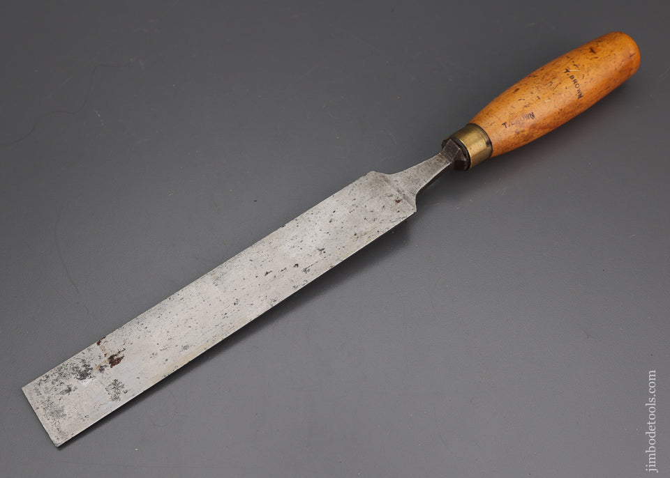 Long, Thin 1 1/2 x 16 Inch Paring Chisel with Boxwood Handle FROST - 102094