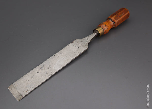 Long, Thin 1 3/4 x 16 1/4 Inch Paring Chisel with Boxwood Handle FLATHER & SONS - 102095