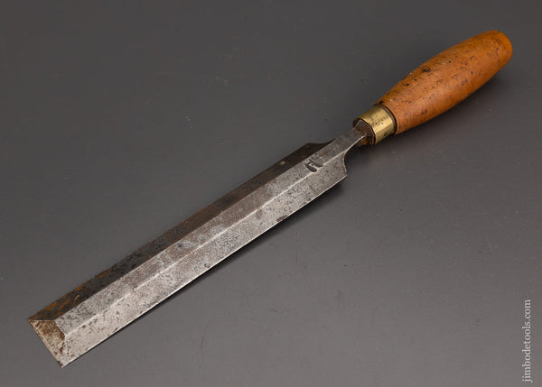 Long, Thin 1 1/2 x 15 Inch Paring Chisel with Boxwood Handle IBBOTSON - 102096