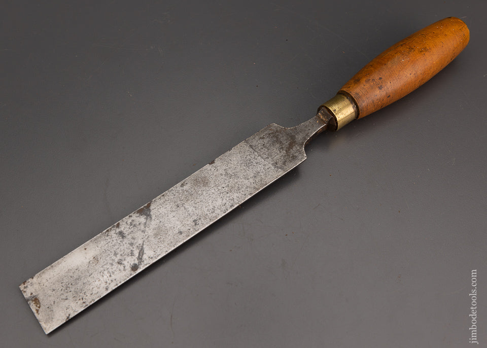 Long, Thin 1 1/2 x 15 Inch Paring Chisel with Boxwood Handle IBBOTSON - 102096