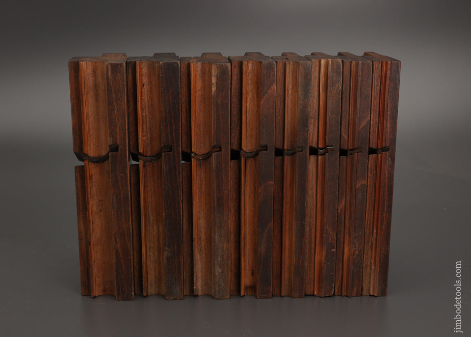 Crisp Graduated Set of 8 Side Bead moulding Planes by HATHERSICH 1797-1851 - 102103