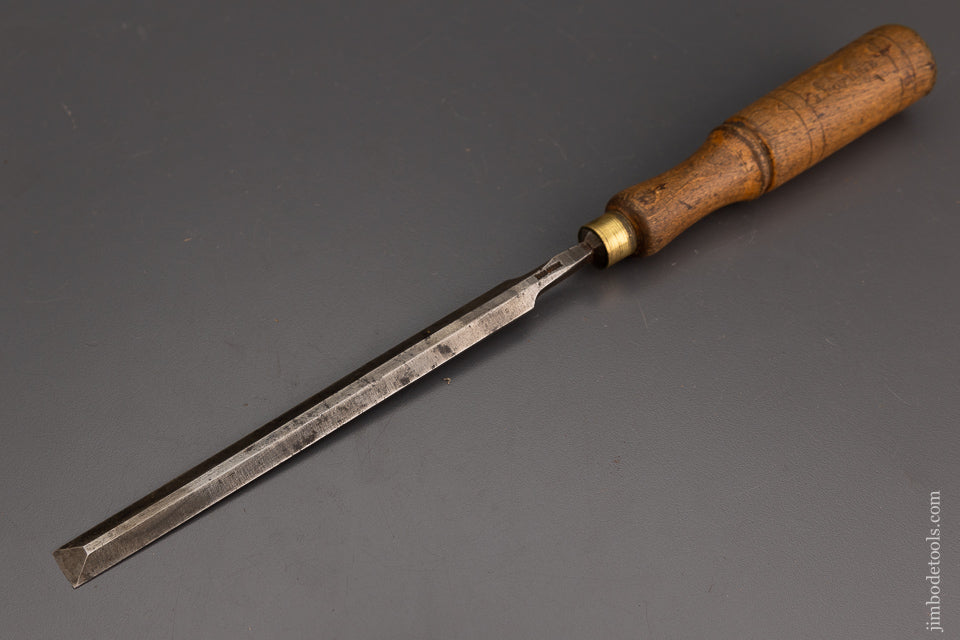 Long, Thin 9/16 x 13 1/4 Inch Paring Chisel with Beech Handle - 102113