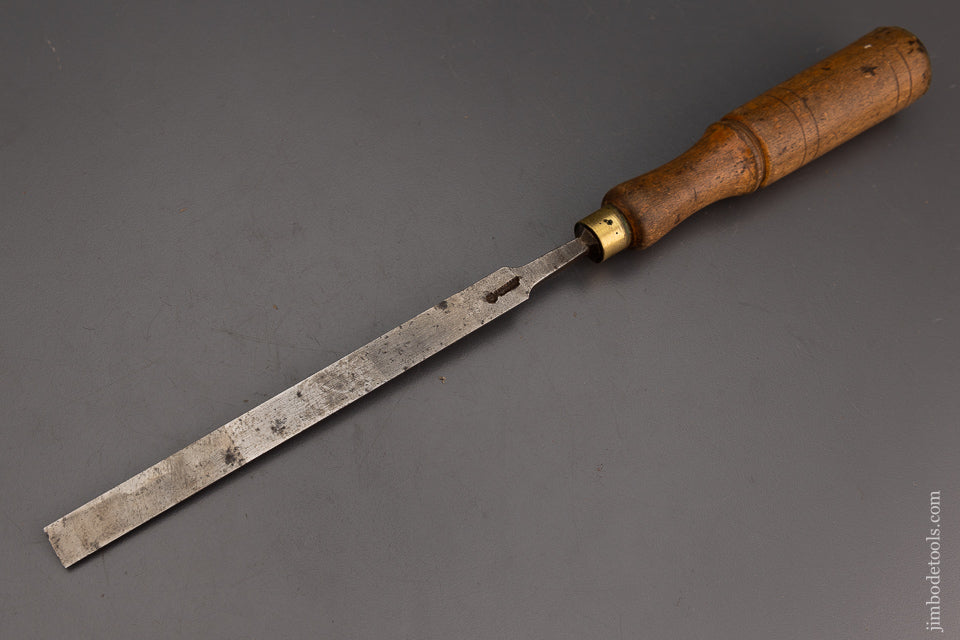 Long, Thin 9/16 x 13 1/4 Inch Paring Chisel with Beech Handle - 102113