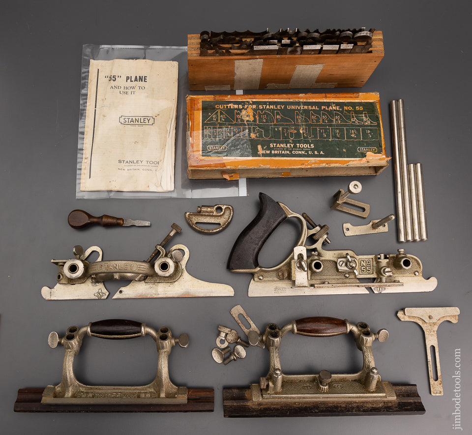Extra Fine & 100% Complete STANLEY No. 55 Combination Plane - 102143