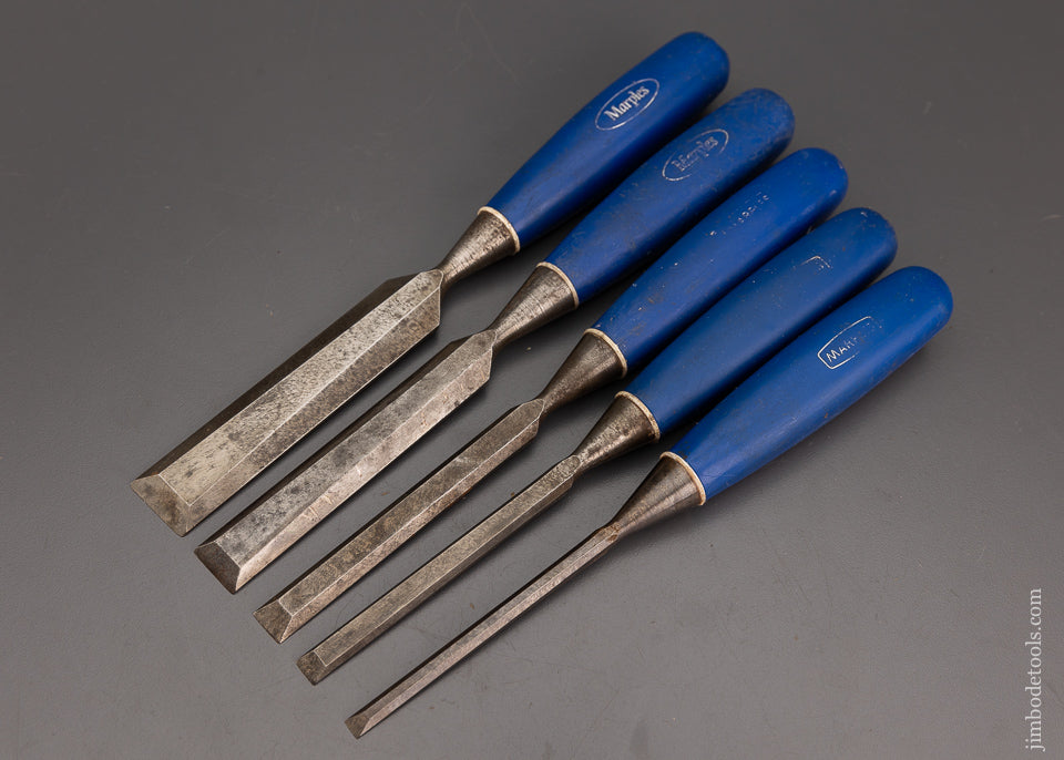 Fine Set of 5 MARPLES Bevel Edge Blue Chip Chisels - 102180 – Jim Bode ...