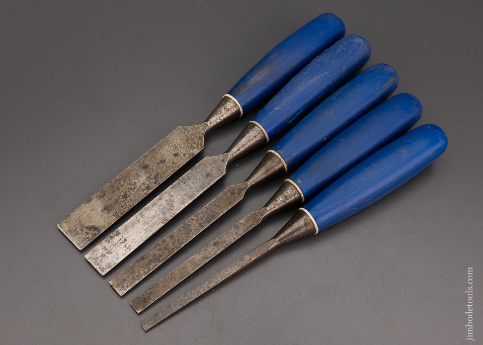 Fine Set of 5 MARPLES Bevel Edge Blue Chip Chisels - 102180 – Jim Bode ...