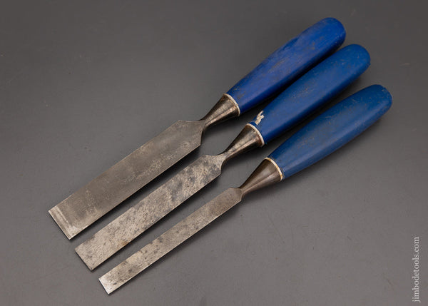 Fine Set of 3 MARPLES Bevel Edge Blue Chip Chisels - 102181 – Jim Bode ...