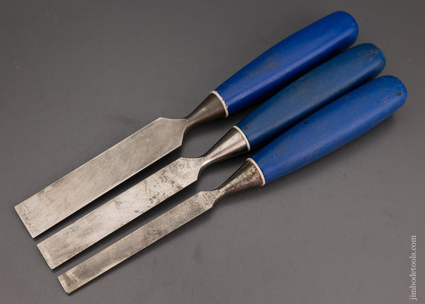 Fine Set of 3 MARPLES Bevel Edge Blue Chip Chisels - 102182 – Jim Bode ...