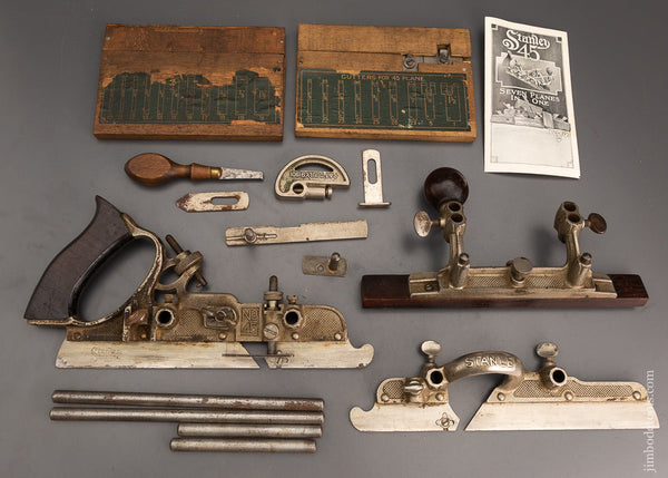 Fine STANLEY No. 45 Combination Plow Plane 100% Complete - 102199