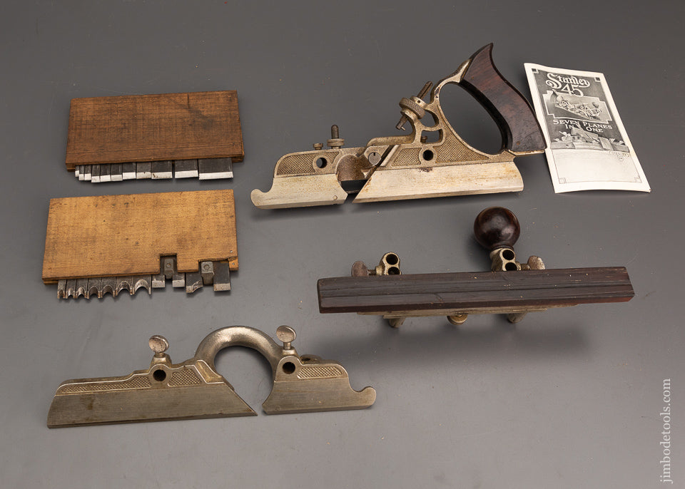 Fine STANLEY No. 45 Combination Plow Plane 100% Complete - 102199
