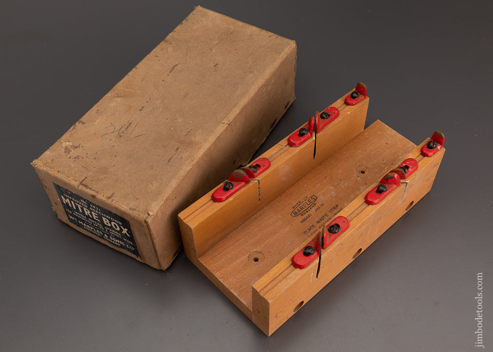MARPLES No. 6821 Beecwood Miter Box Mint in Box - 102200