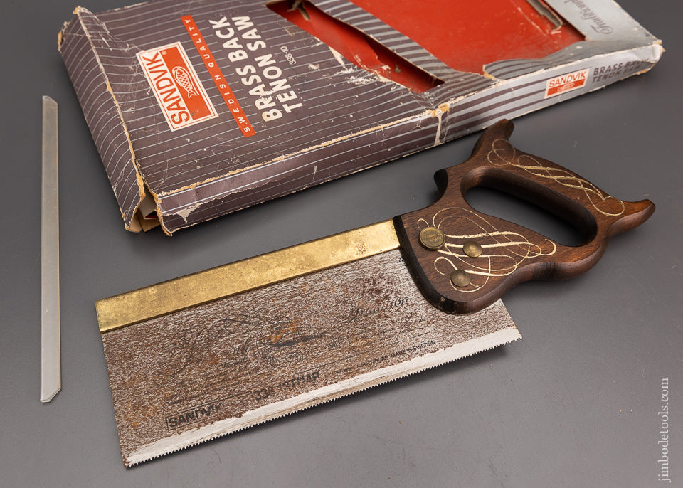 SANDVIK 14 Point 10 inch Brass Back Tenon Saw - 102208