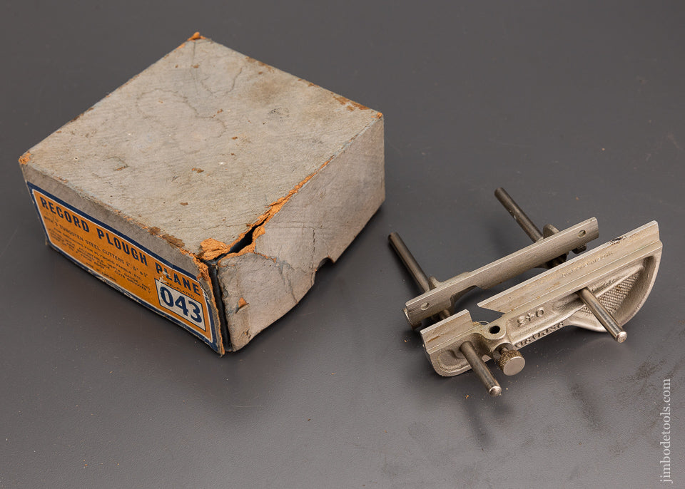 RECORD 043 Plough Plane Extra Fine in Original Box 100% Complete - 102228