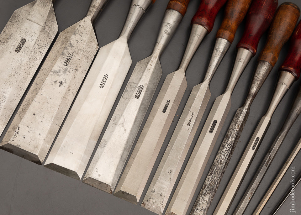 Complete Set of 12 STANLEY No. 20 Everlasting Chisels - 102261