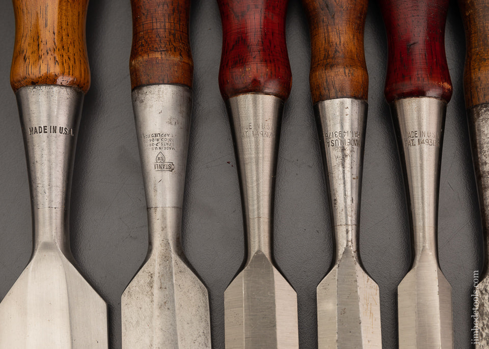 Complete Set of 12 STANLEY No. 20 Everlasting Chisels - 102261