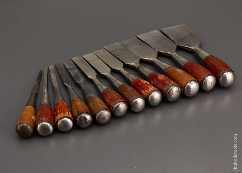 Complete Set of 12 STANLEY No. 50 Everlasting Chisels - 102275