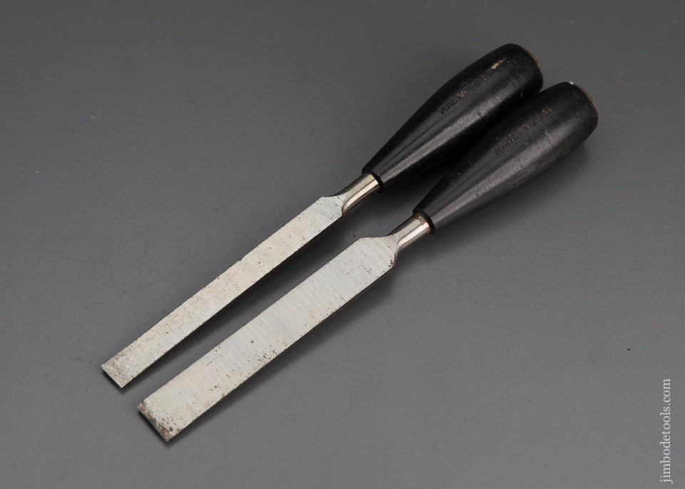 Rare & Mint 2 STANLEY No. R 40 Everlasting Chisels 1/2 & 3/4 Inch - 102304
