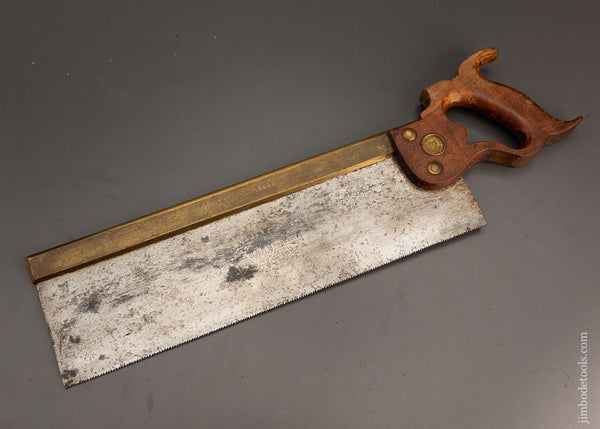 Fine ATKINS 14 Inch Brass Back Tenon Saw - 102326