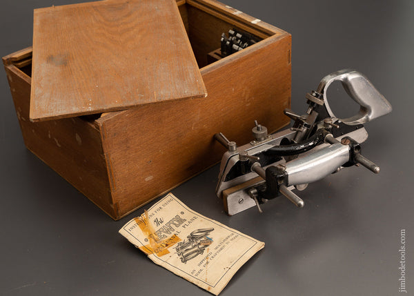 LEWIN Plow Plane Complete with All 18 Cutters in Original Box - 102336