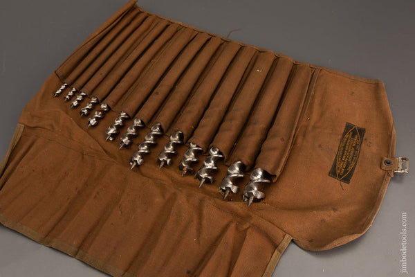 Complete Set of 13 RUSSELL JENNINGS Auger Bits Extra Fine - 102354