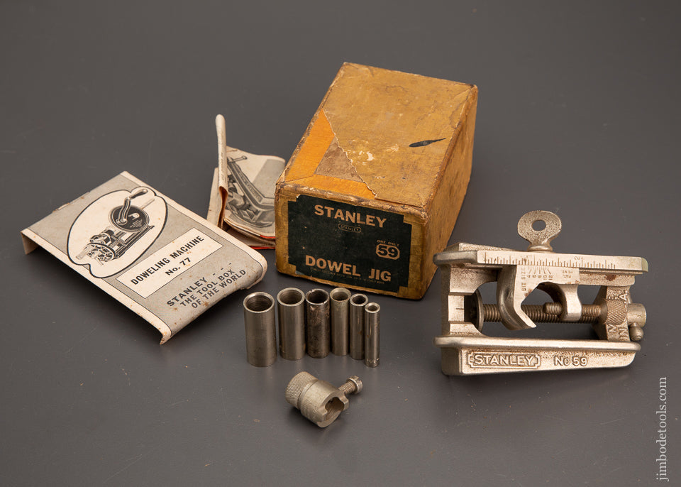 STANLEY No. 59 Dowel Jig 100% Complete Mint in Box - 102409