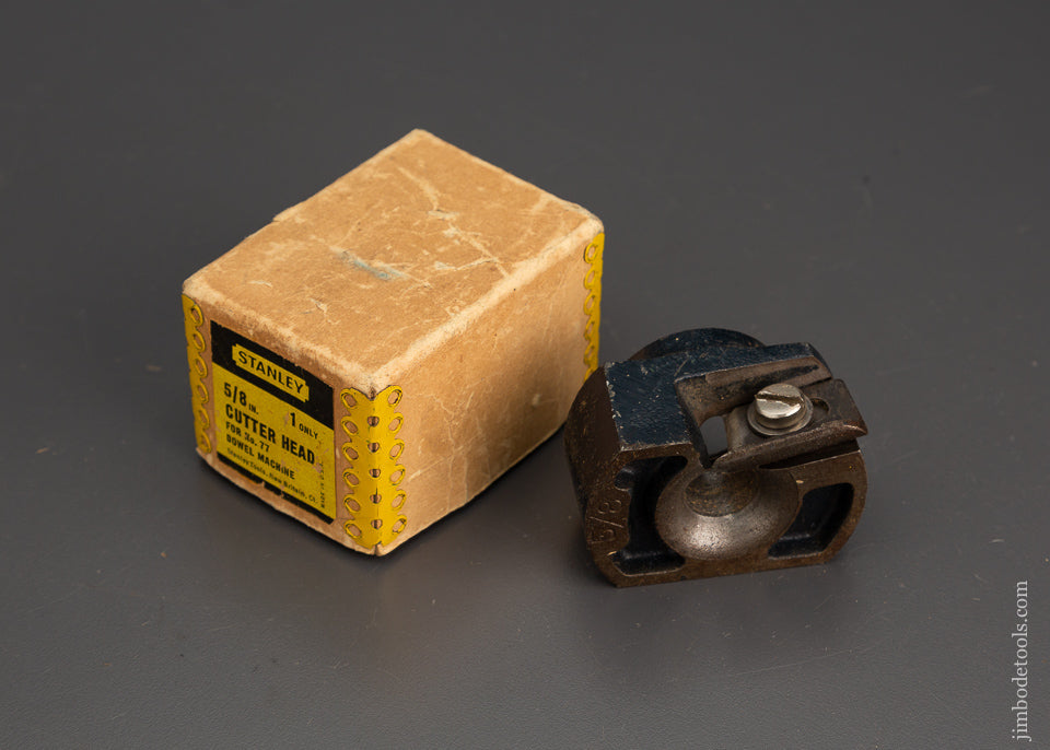 STANLEY 5/8 Inch Cutter Head for No. 77 Dowel Machine Near Mint in Box - 102419
