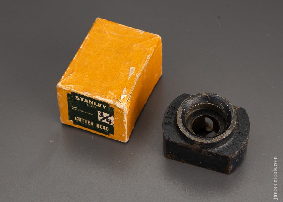 STANLEY 3/4 Inch Cutter Head for No. 77 Dowel Machine Near Mint in Box - 102420