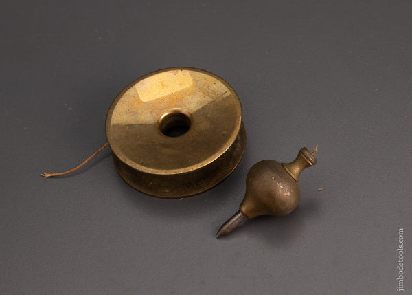 RECORD No. 0 Brass Plumb Bob & Reel 2 1/4 Inch - 102441
