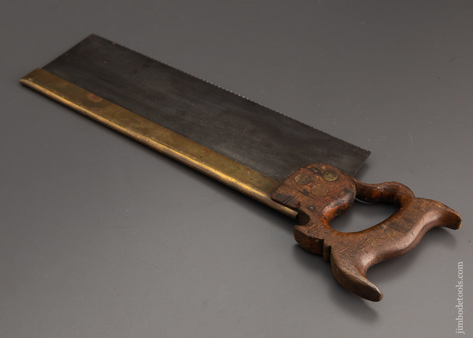 Pretty J.G. GRAVES Brass Back 14 Inch Tenon Saw - 102452